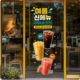 투명 홍보 스티커